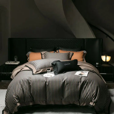 Vintage American Stripe Jacquard Lyocell Cotton 1000TC Bedding Set